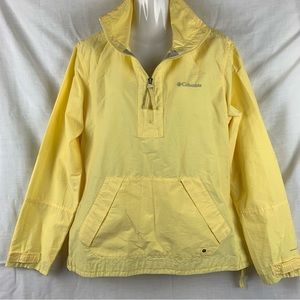 Columbia Women’s Yellow Windbreaker Jacket Lightweight Coat Omni Shade Large L